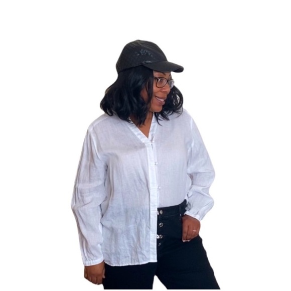 J. Jill Tops - J. Jill Oversize Linen Button-up Shirt